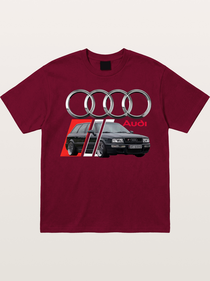 Audi Classic Car With Four Rings Gildan T-shirt