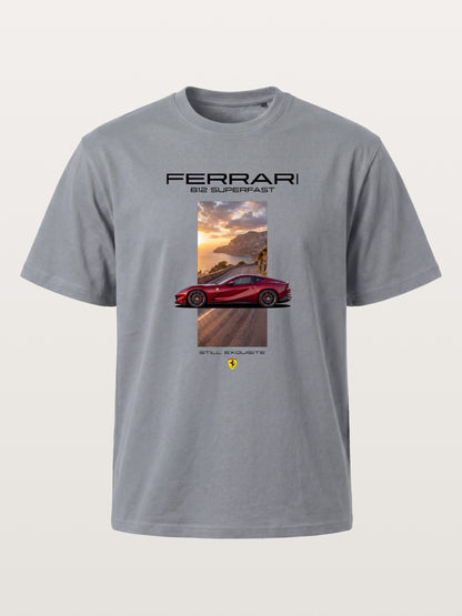 Ferrari 812 Tuscan Road Print Gildan T-shirt