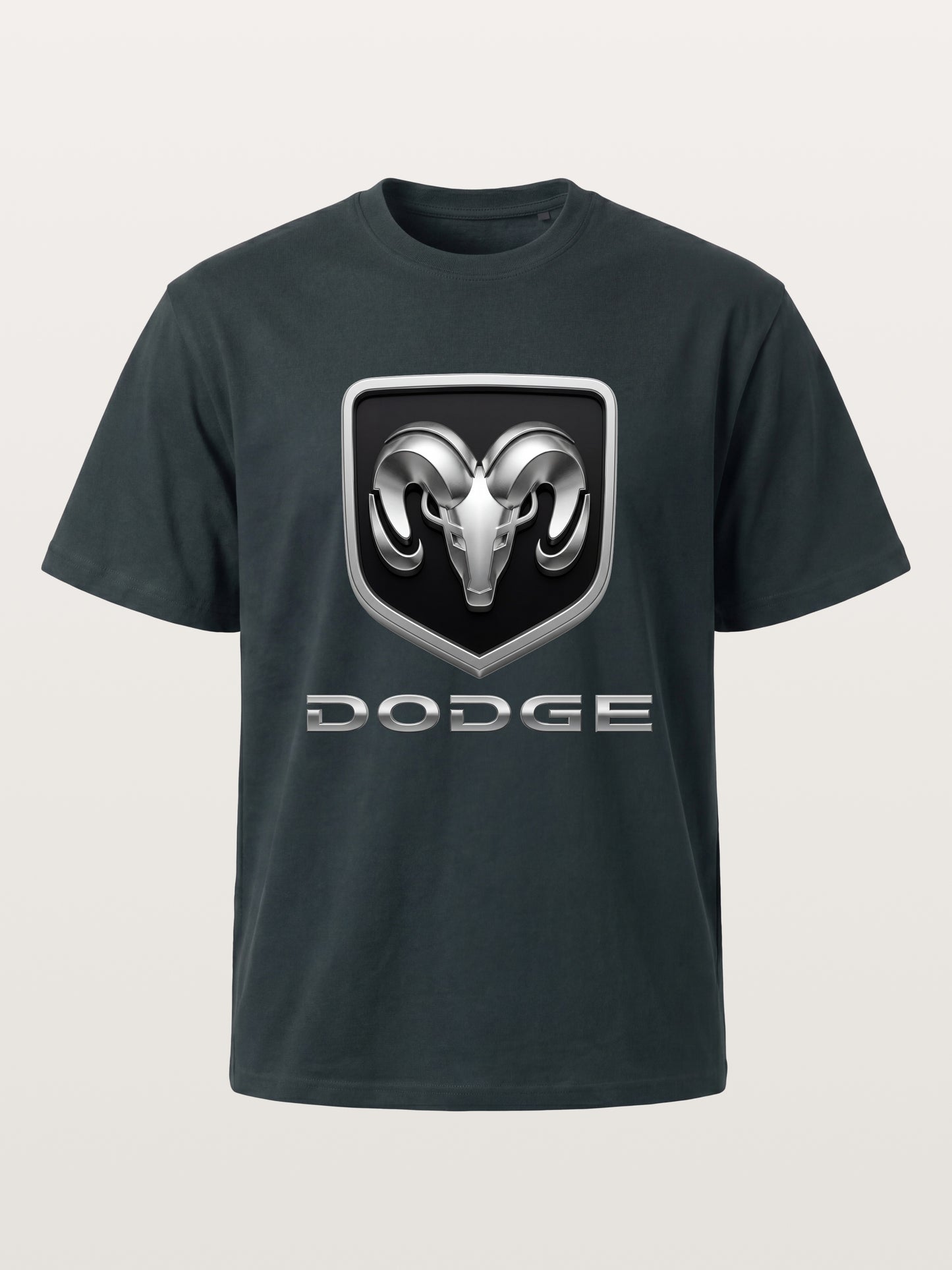 Silver Ram Shield Emblem Gildan T-shirt