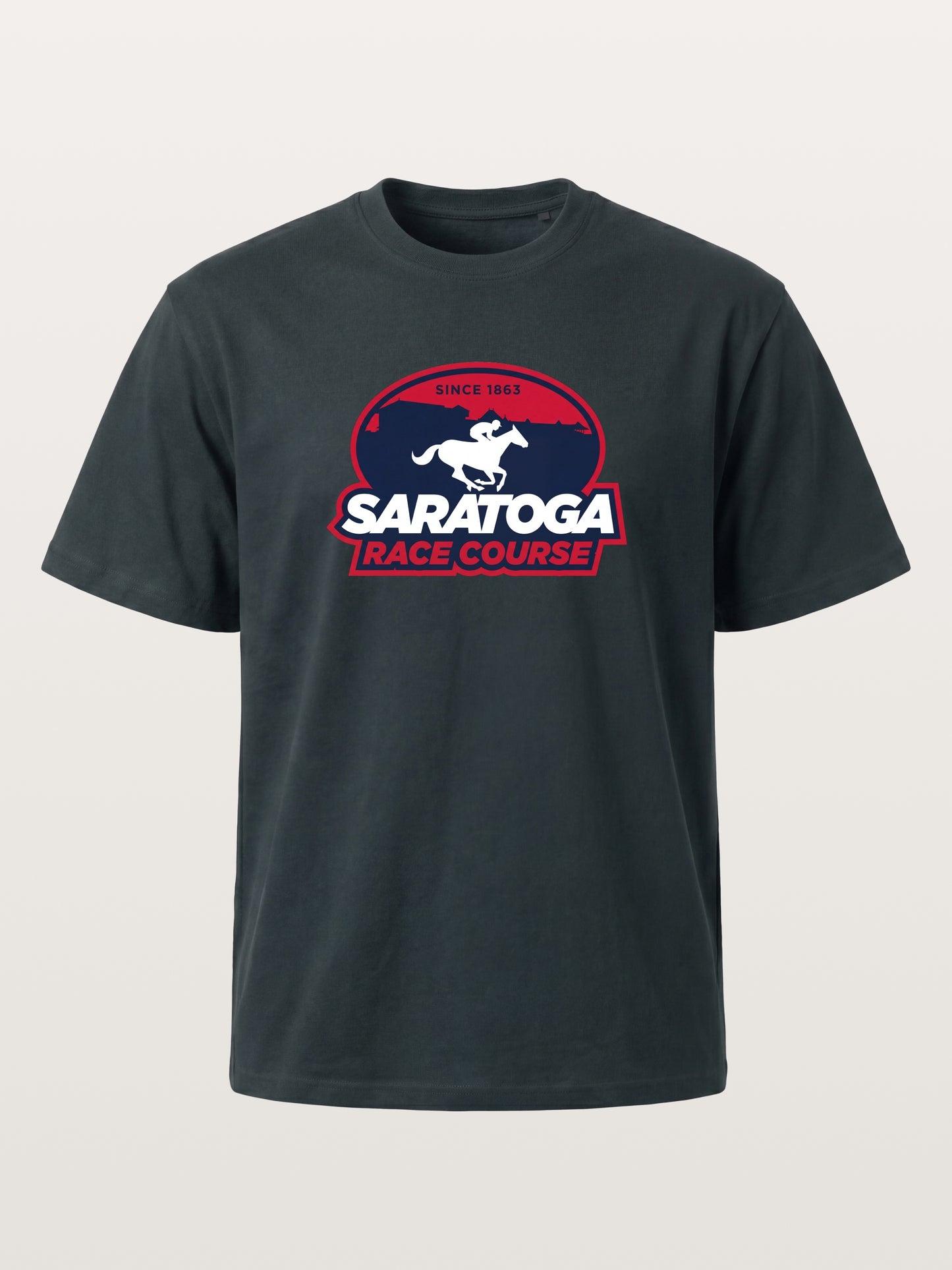 Saratoga Race Course Shield Crest Gildan T-shirt