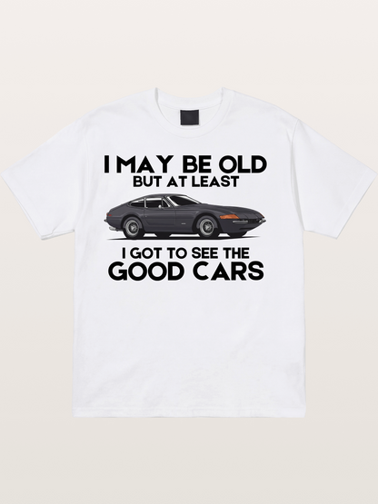 Old Car Enthusiast Good Cars Quote Cotton T-shirt