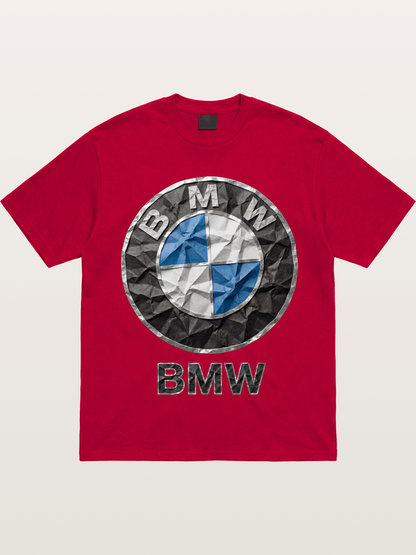 BMW Crumpled Paper Emblem Gildan T-shirt
