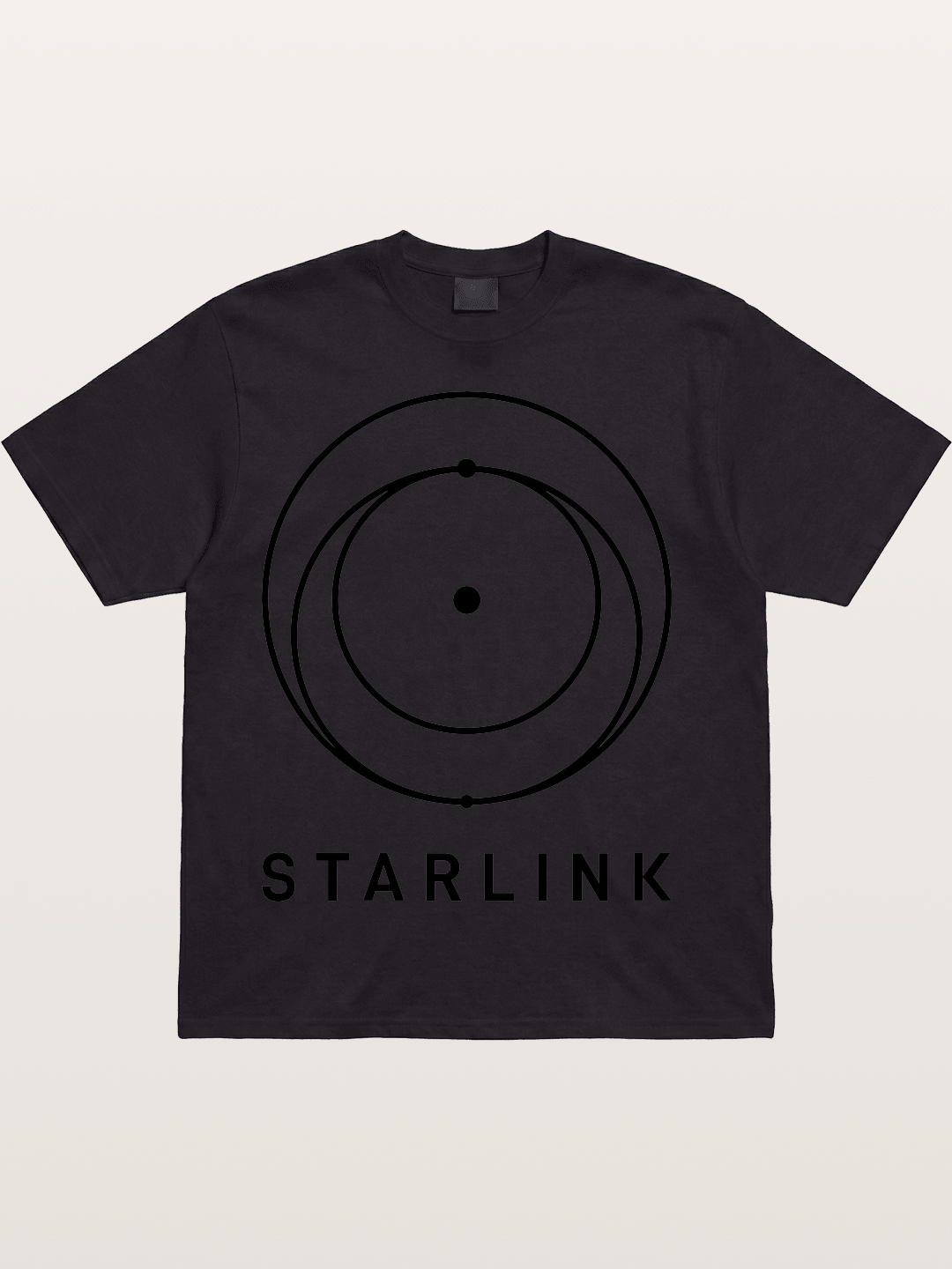 Starlink Orbit Minimal Logo Cotton T-shirt