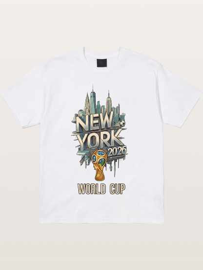 NYC World Cup 2026 Emblem Cotton T-shirt