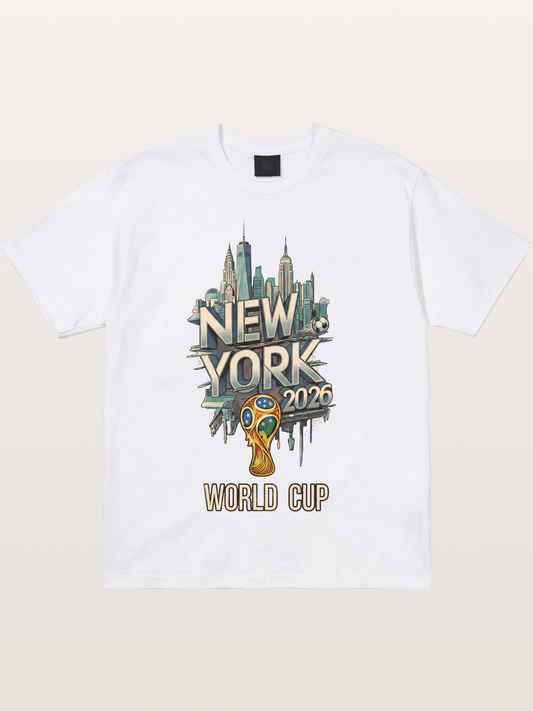 NYC World Cup 2026 Emblem Cotton T-shirt