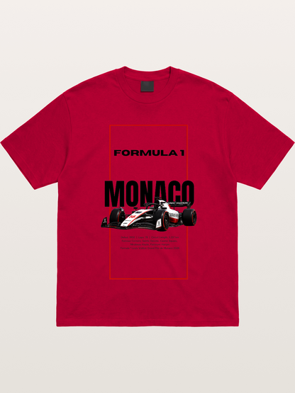 Monaco F1 Minimal Typography Gildan T-shirt