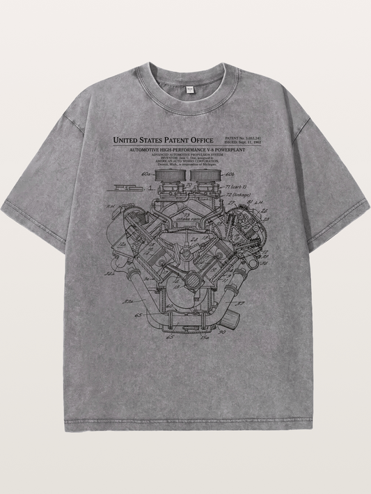 V8 Powerplant Washed T-shirt