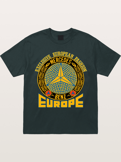 European Fashion Mercedes Print Gildan T-shirt