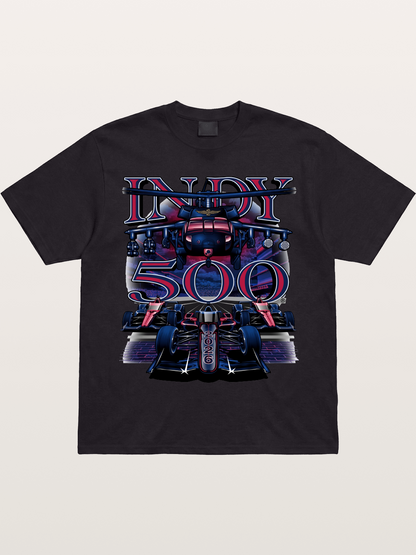 Indy 500 2026 Race Car Neon Art Gildan T-shirt