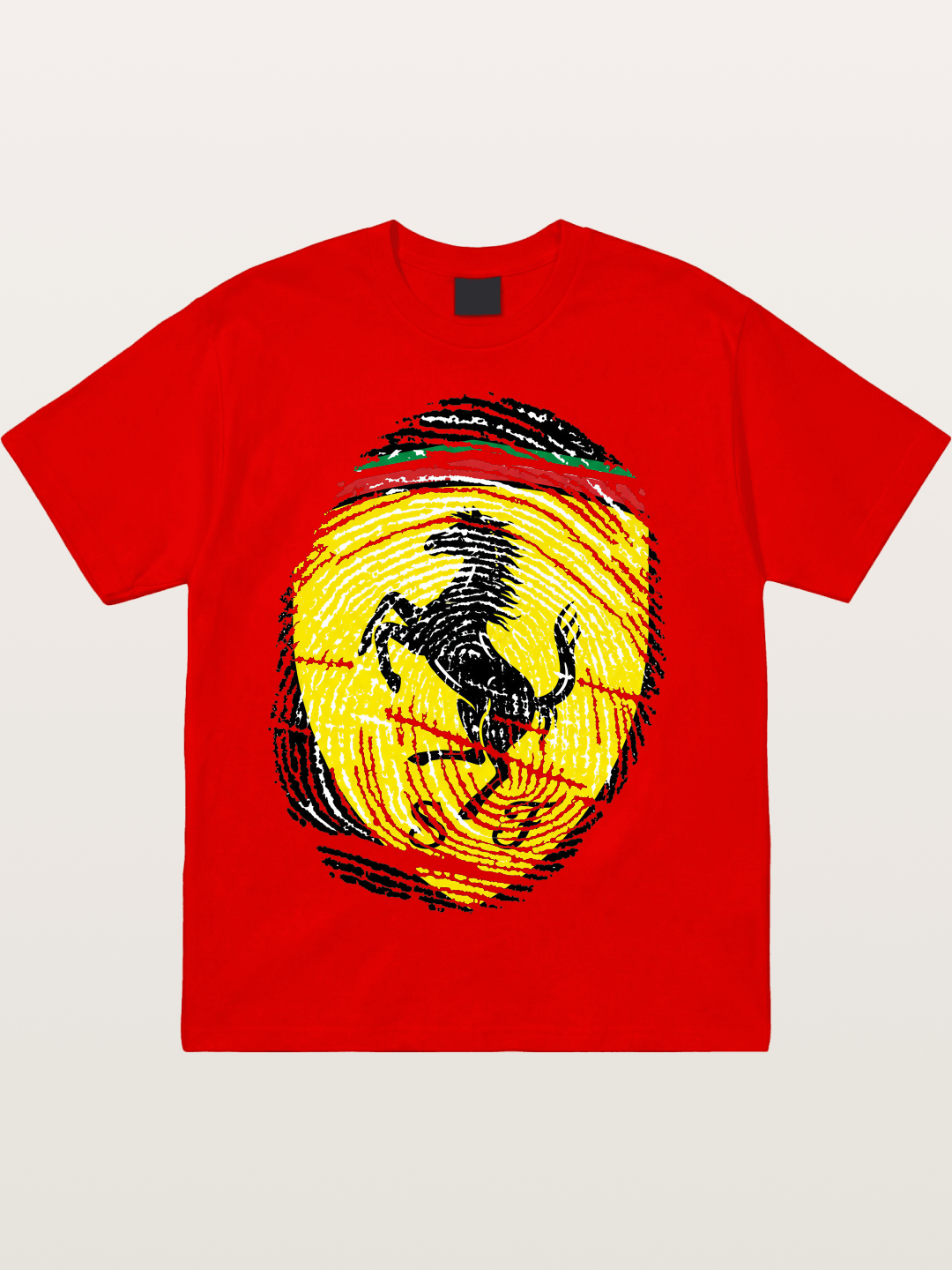 Ferrari Fingerprint Logo Cotton T-shirt