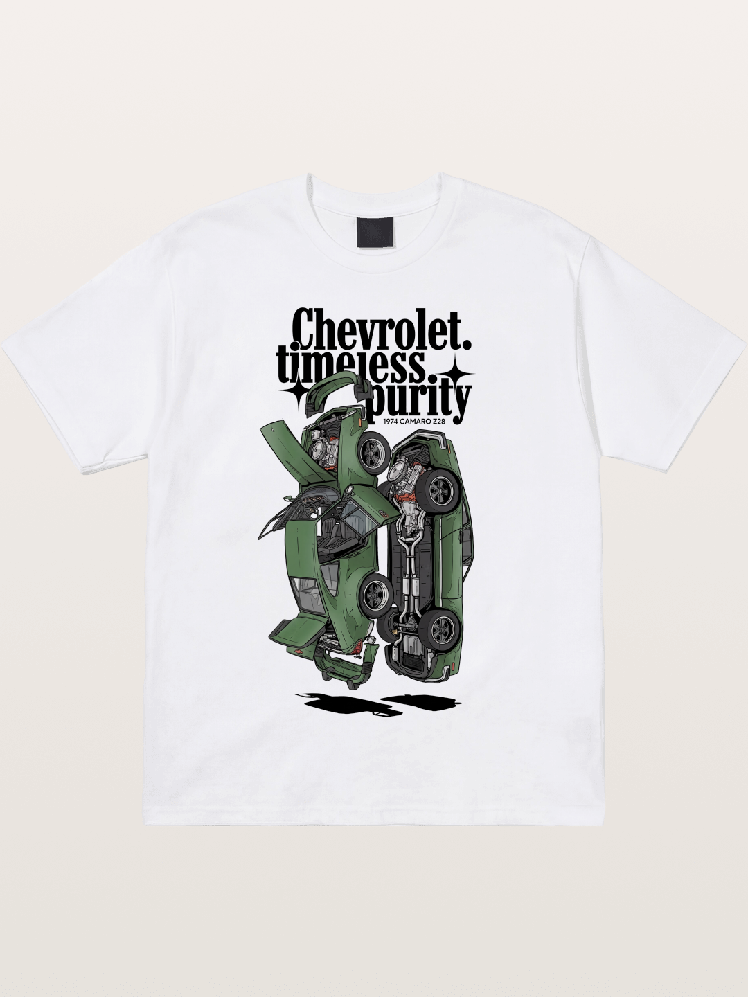 Timeless Purity Muscle Car Cotton T-shirt