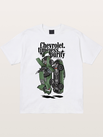 Timeless Purity Muscle Car Cotton T-shirt