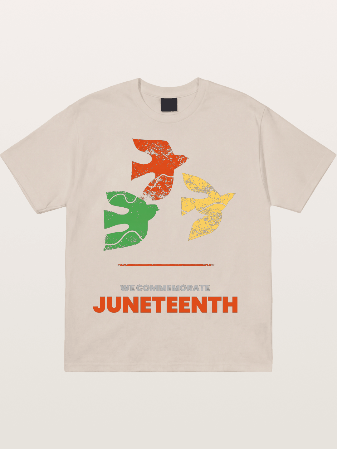 Juneteenth Peace Doves Commemoration Cotton T-shirt