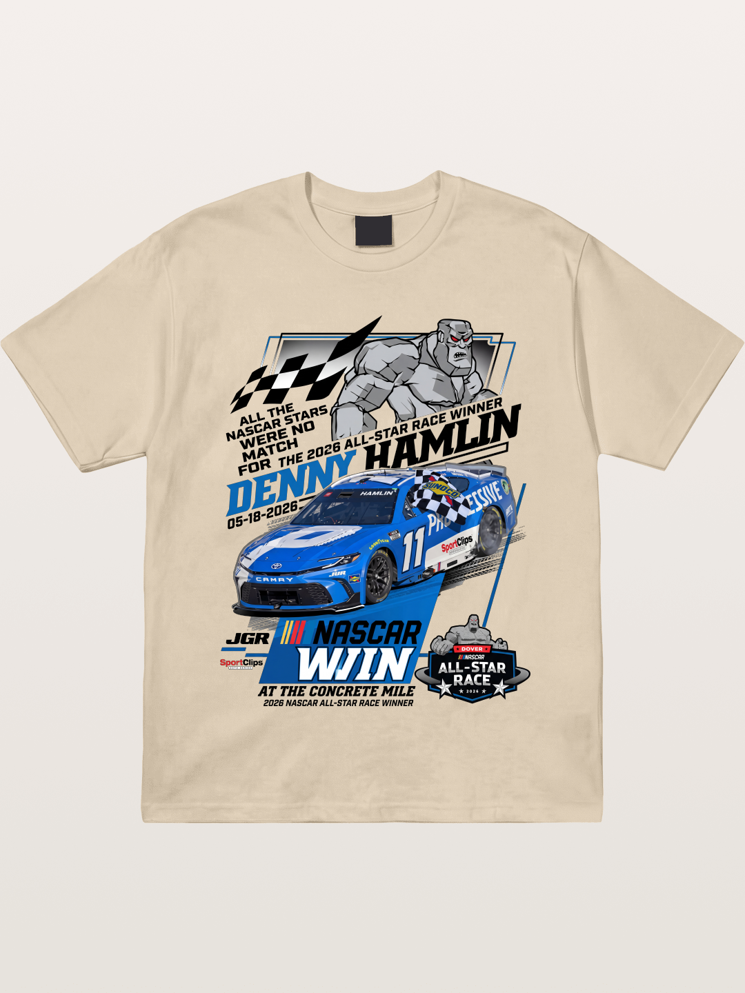 Denny Hamlin #11 2026 All-Star Win Gildan T-shirt