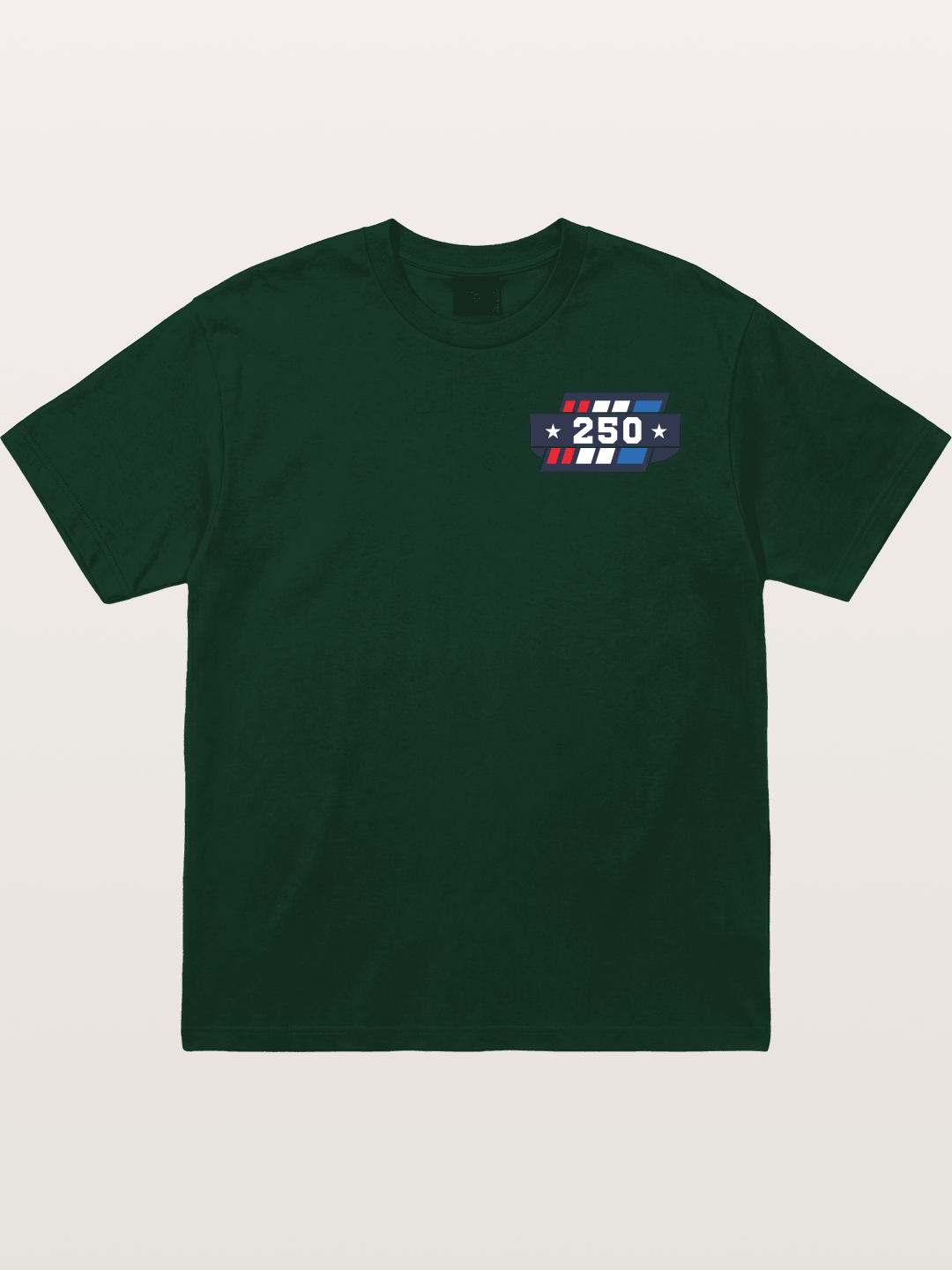 250th Anniversary Star Stripes Badge Gildan T-shirt