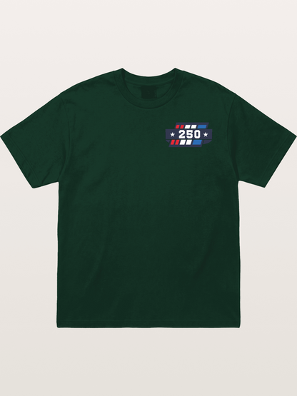 250th Anniversary Star Stripes Badge Gildan T-shirt