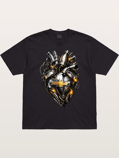 Chevrolet Engine Heart Graphic Gildan T-shirt