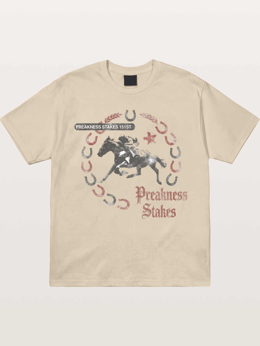 Preakness Stakes Horseshoe Art Gildan T-shirt