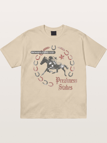 Preakness Stakes Horseshoe Art Gildan T-shirt