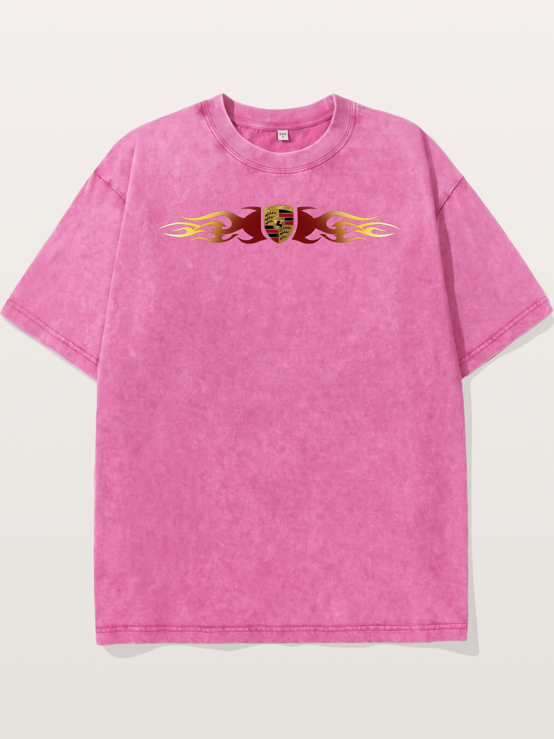 Porsche Crest Flame Stripe Washed T-shirt