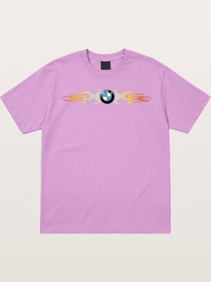 BMW Roundel Flame Stripe Gildan T-shirt