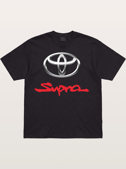 Toyota Supra Handwritten Logo Cotton T-shirt