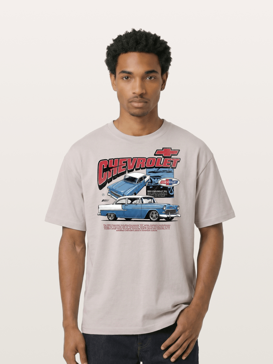 1955 Chevy 210 Custom Art Print Cotton T-shirt