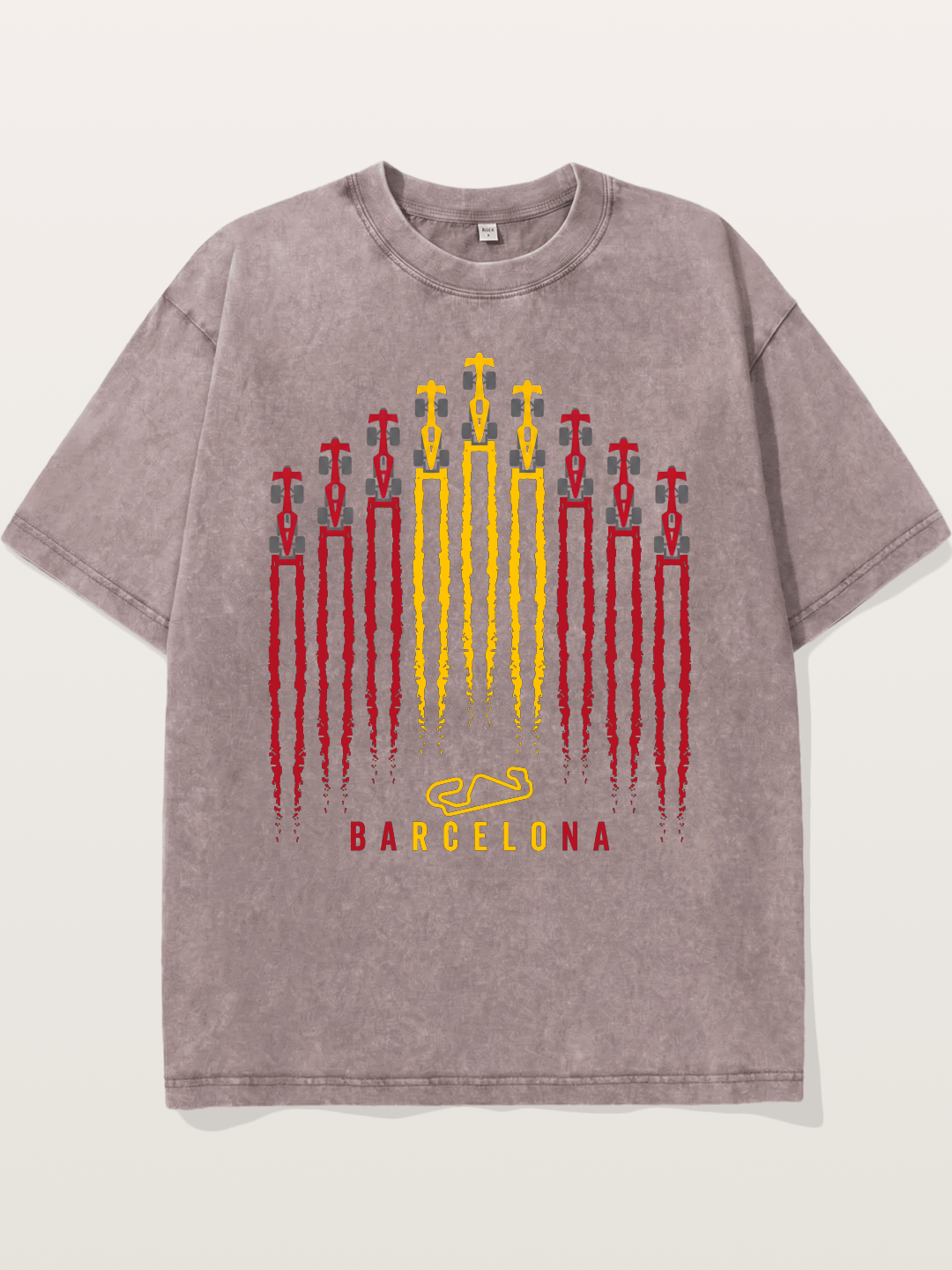 Barcelona GP Racing Column Streaks Washed T-shirt