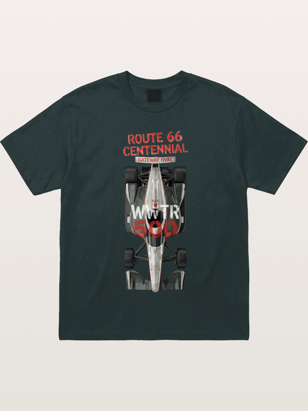 Back View Route66 IndyCar Gildan T-shirt