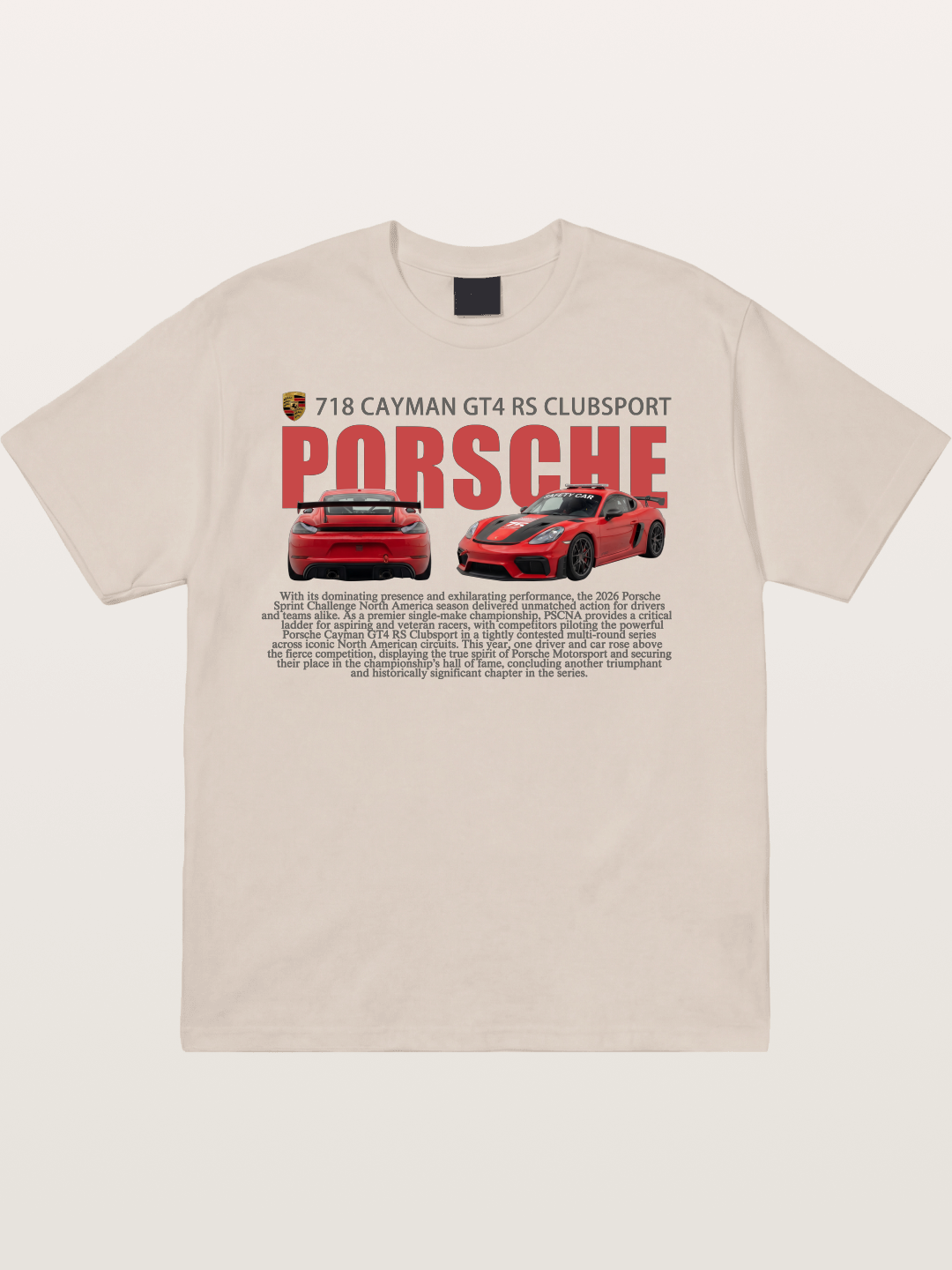 Porsche 718 Cayman GT4 RS Cotton T-shirt
