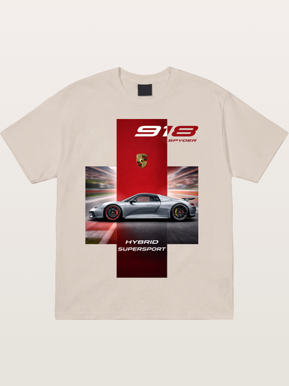 Porsche 918 Spyder Hybrid Supersport Cotton T-shirt