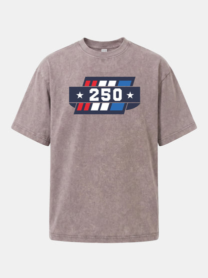 250th Anniversary Star Stripes Badge Washed T-shirt