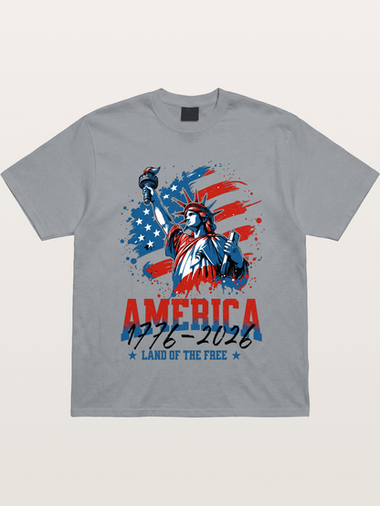 Statue Of Liberty 1776-2026 Gildan T-shirt