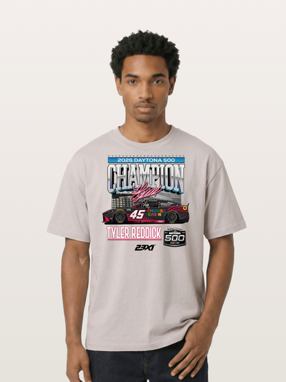 Tyler Reddick Daytona 500 Champion Print Cotton T-shirt