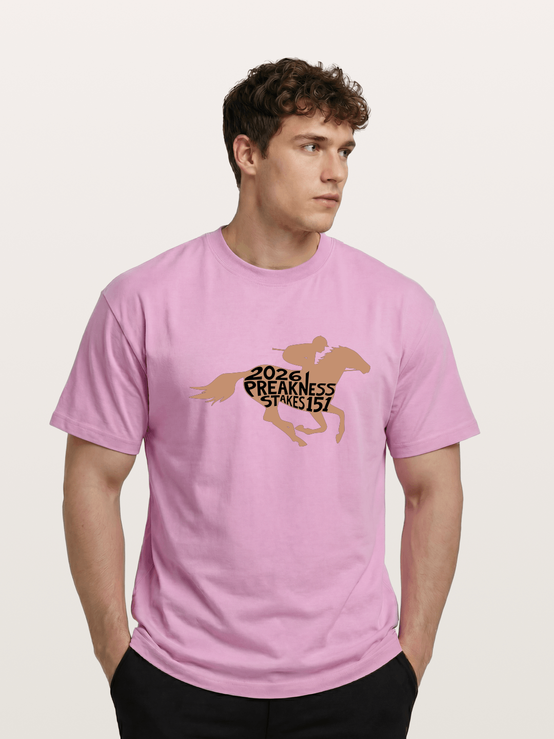 Preakness Stakes 151 Horse Silhouette Gildan T-shirt
