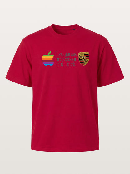 Rainbow Apple Porsche Garage Phrase Gildan T-shirt