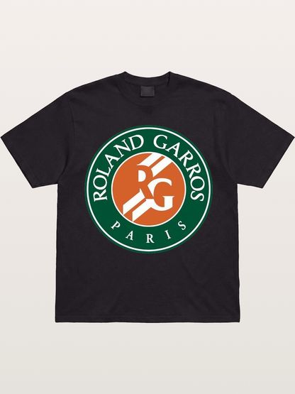 Roland Garros Paris Logo Print Gildan T-shirt