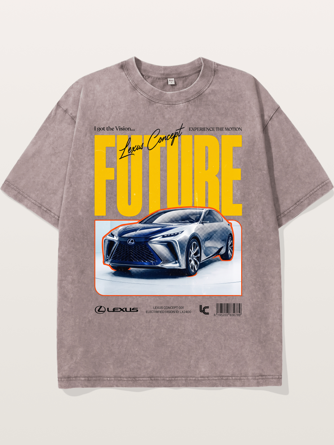 Future Lexus Concept Magazine Washed T-shirt
