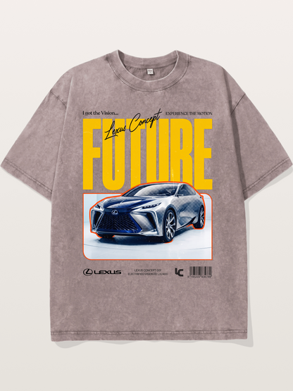 Future Lexus Concept Magazine Washed T-shirt