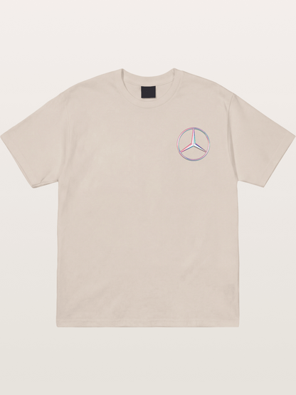 Mercedes Holographic Logo Cotton T-shirt