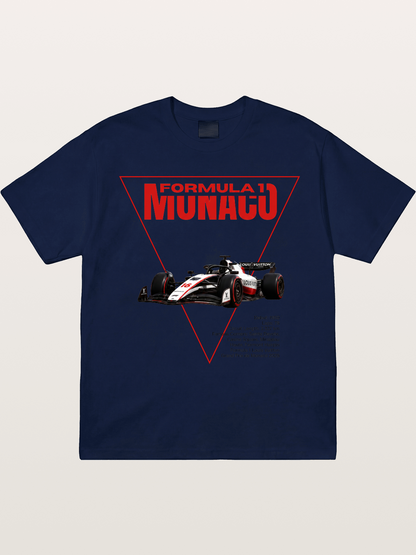 Red Triangle F1 Monaco Artwork Gildan T-shirt