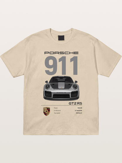 Porsche 911 GT2RS Front View Specs Gildan T-shirt