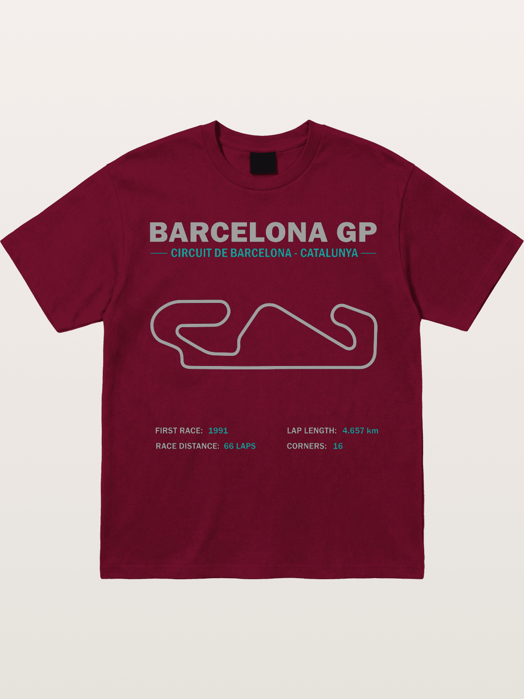Catalunya GP Track Spec Outline Gildan T-shirt