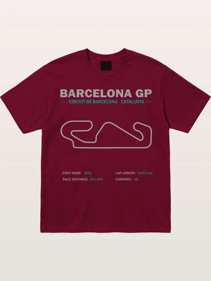 Catalunya GP Track Spec Outline Gildan T-shirt