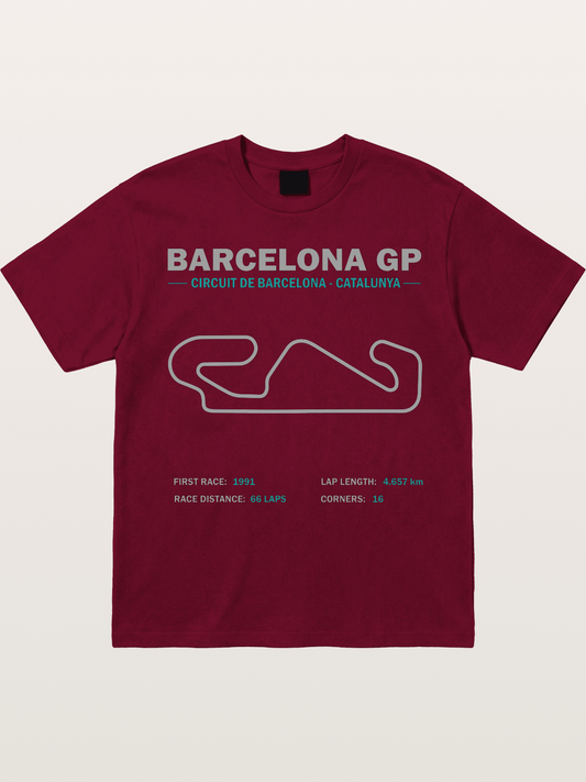 Catalunya GP Track Spec Outline Gildan T-shirt