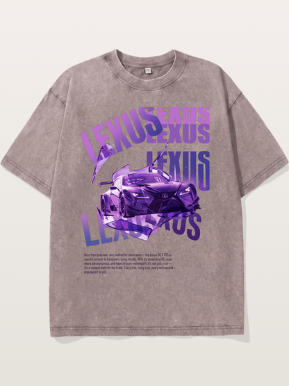Purple RC F GT3 Shatter Art Washed T-shirt