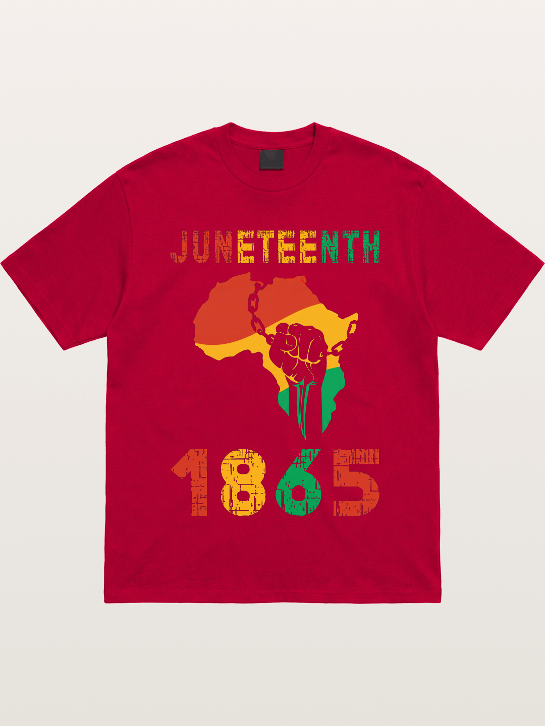 Juneteenth 1865 Africa Freedom Fist Gildan T-shirt