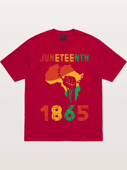 Juneteenth 1865 Africa Freedom Fist Gildan T-shirt