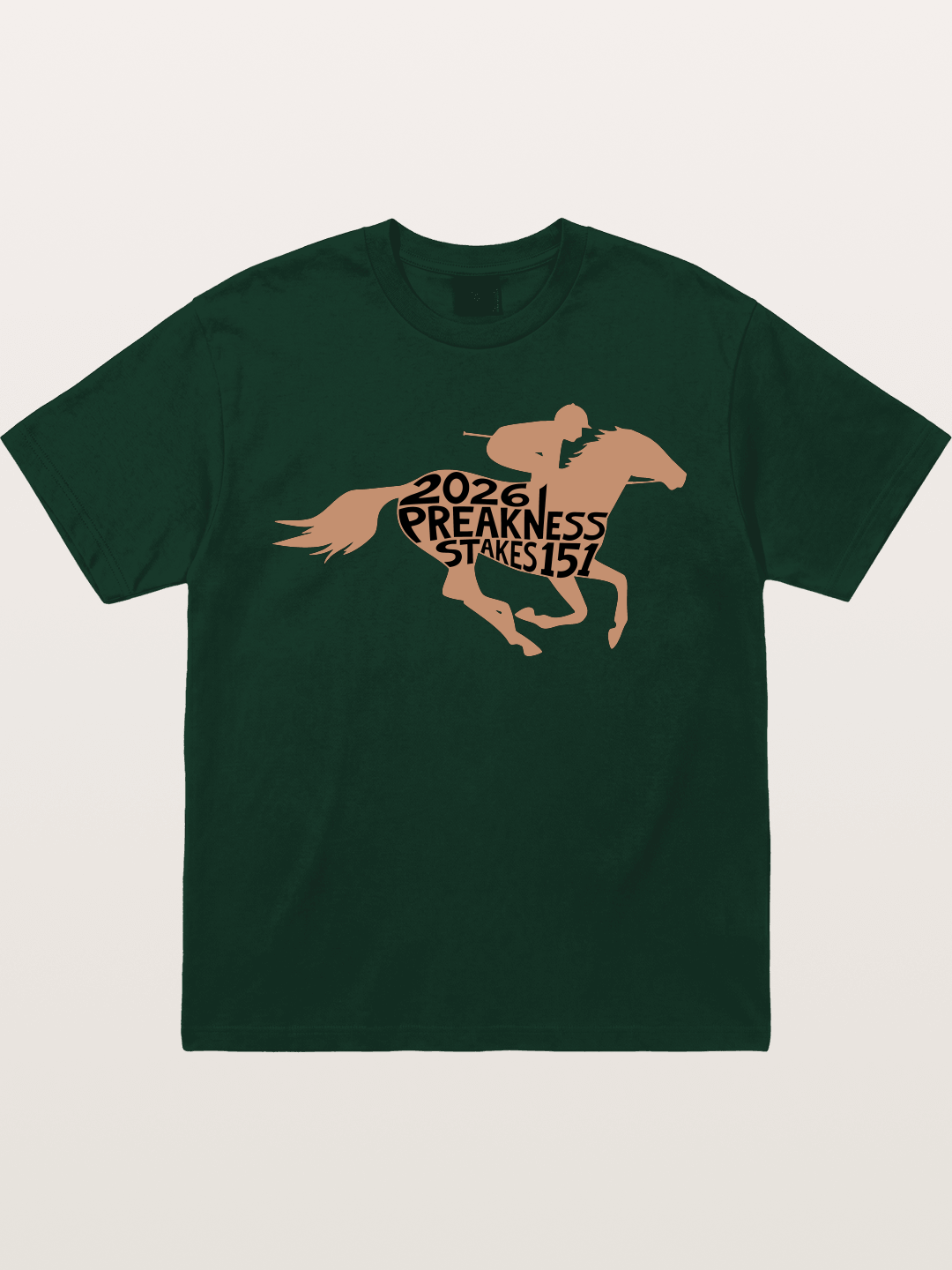 Preakness Stakes 151 Horse Silhouette Gildan T-shirt