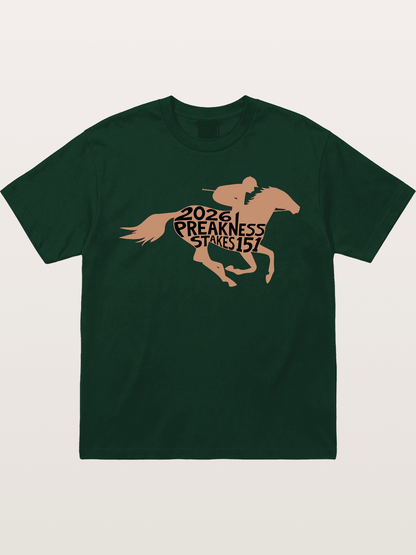 Preakness Stakes 151 Horse Silhouette Gildan T-shirt